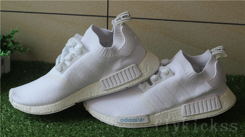 Real Boost Adidas NMD R1 Primeknit White